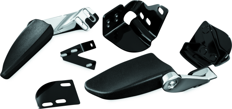 Kuryakyn 8958 Stealth Passenger Armrests 97-13 Touring Models Chrome - Photo - Primary