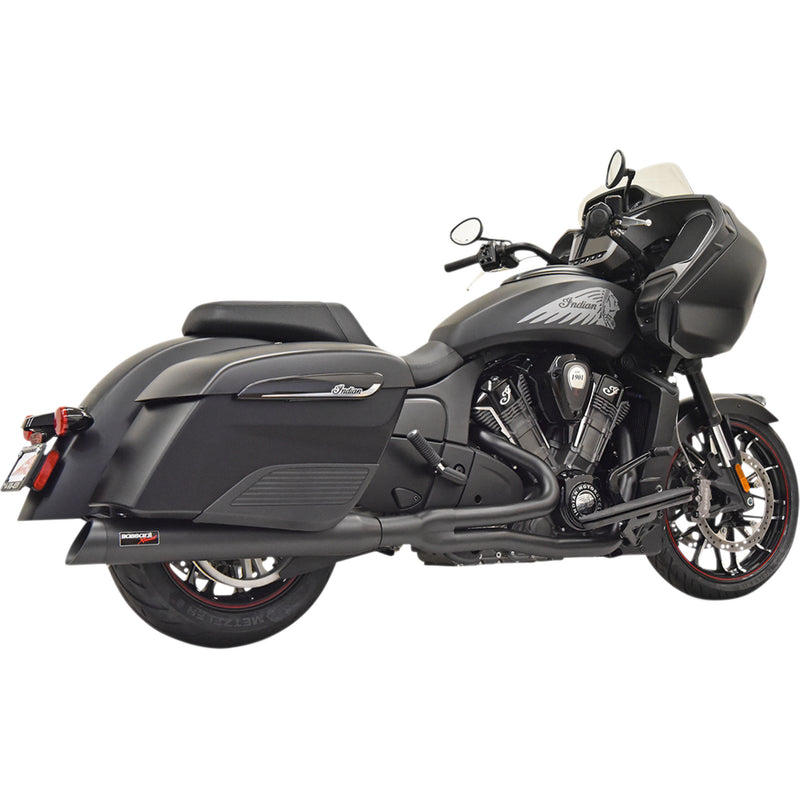 Bassani Xhaust Road Rage 2-Into-1 Exhaust System - 8H18SB For Indian Challenger 2020-2025