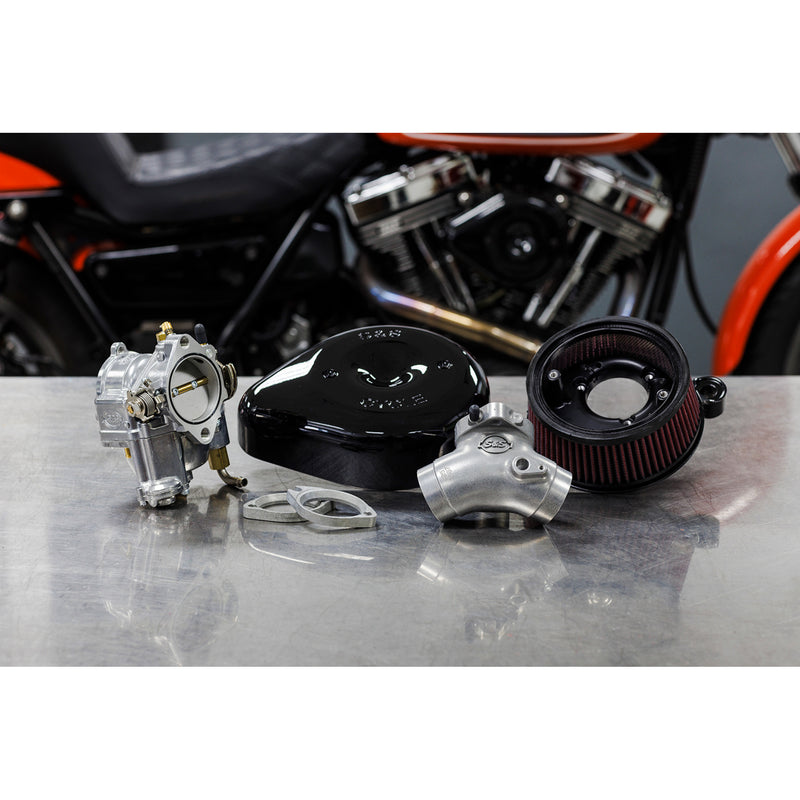 S&S Cycle Carburetor W Stealth Air Cleaner - 110-0146 For Harley Motorcycles 1984-1999