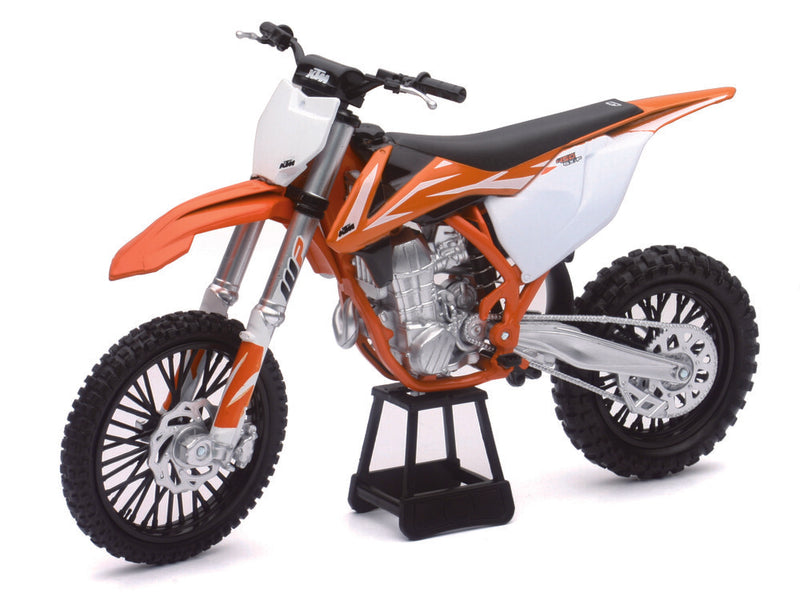 New Ray Toys 959-0122 57943 REPLICA 1:10 RACE BIKE 17 KTM 450SX-F ORANGE