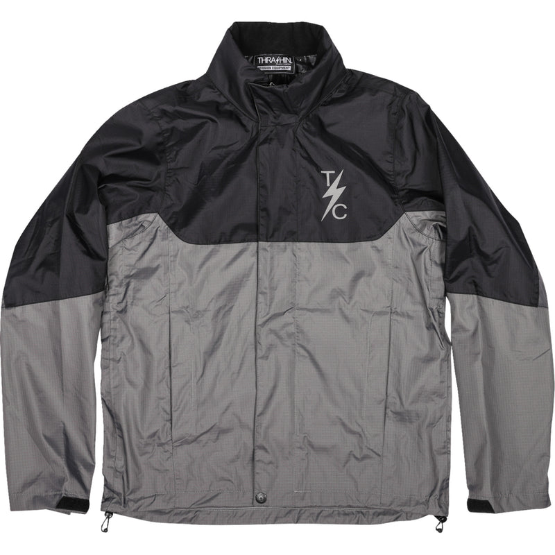 THRASHIN SUPPLY CO. Mission Waterproof Rain Jacket WP - Black/Gray