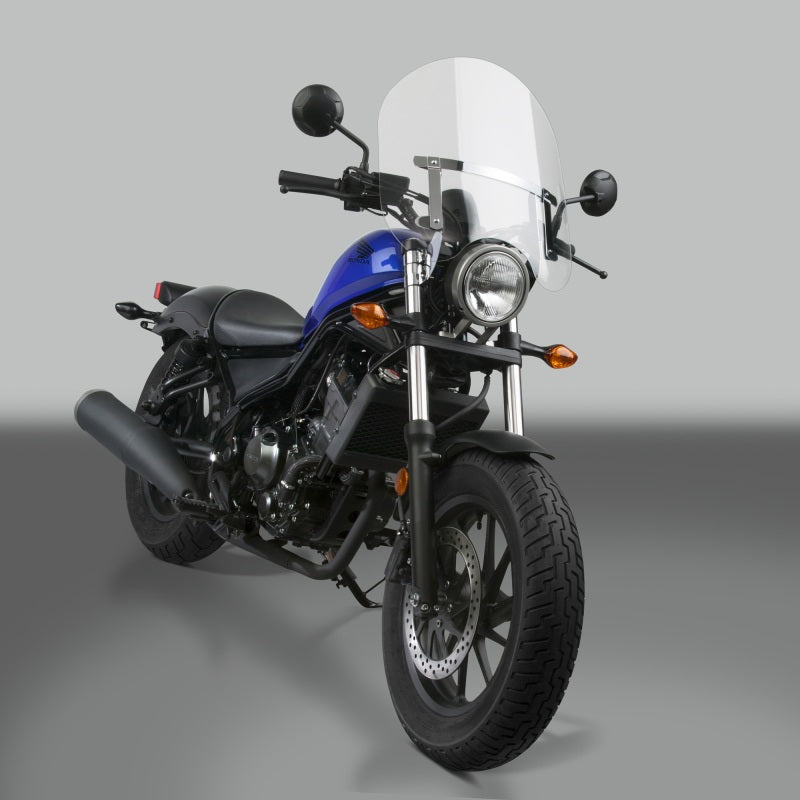 National Cycle NC125A 83-22 Harley XL/FXR/D/17-25 Hon/07+ Kaw Dakota 3 W/low Turn Signals Windshield-clr - User 1