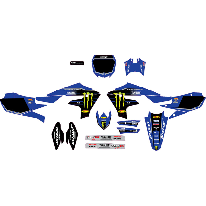 D'cor Visuals Graphic Kit - 20-50-403 Yamaha YZ 250 2019-2023