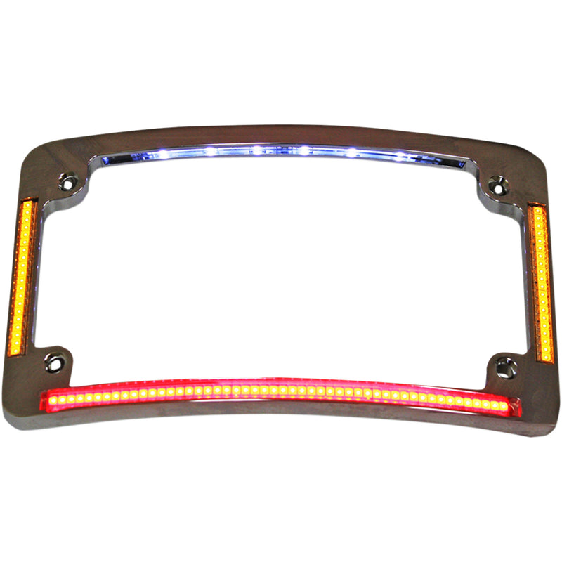 CUSTOM DYNAMICS 2030-0787 TF05-C All-in-One License Plate Frame - Radius - Chrome