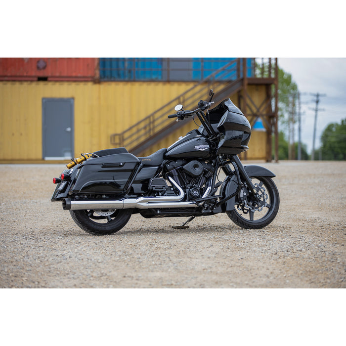 S&S CYCLE 1800-2389 550-0776 2 into 1 Sidewinder® Complete Exhaust System - 2-into-1 Exhaust for '95-'16 FL - Chrome