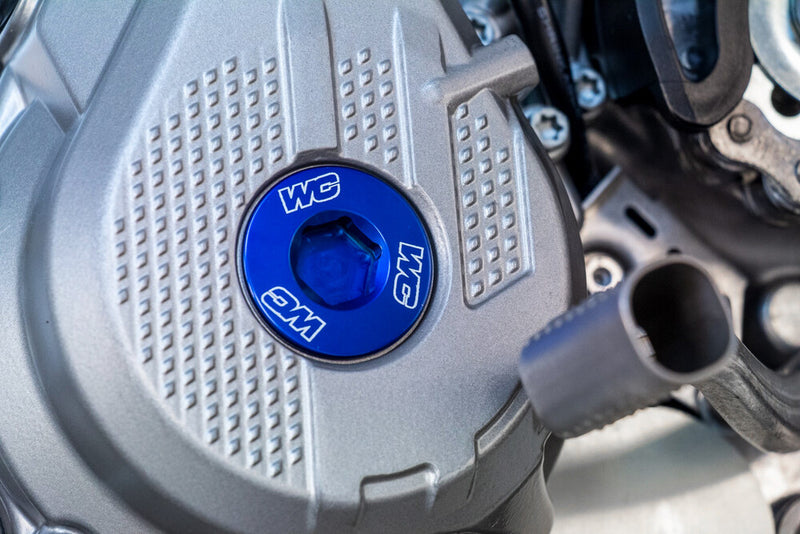 Works Engine Plugs Blue - 24-450 KTM Dirt Bikes 2011-2021