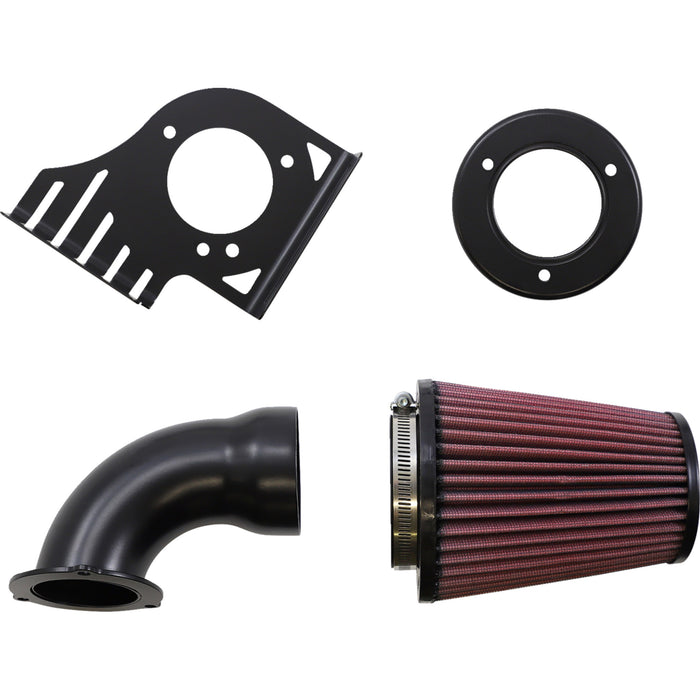 COBRA 1010-3131 606-0104-06B-SB Cone Air Intake - Black - Softail