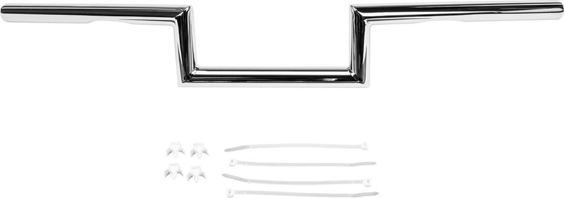 Harddrive 1" Z-Bar Dimpled 4" Chrome - 21-225 For Harley Motorcycles 1993-2010