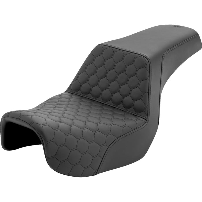 SADDLEMEN 0803-0704 806-04-177 Honeycomb Step-Up Seat - Honeycomb - Dyna '06-'17