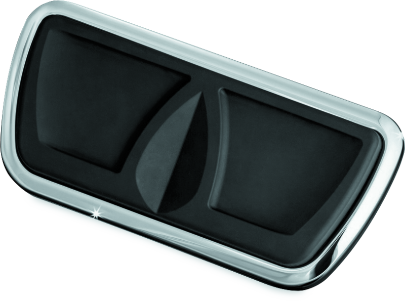 Kuryakyn 4310 Kinetic Brake Pedal Pad Chrome - Photo - Primary