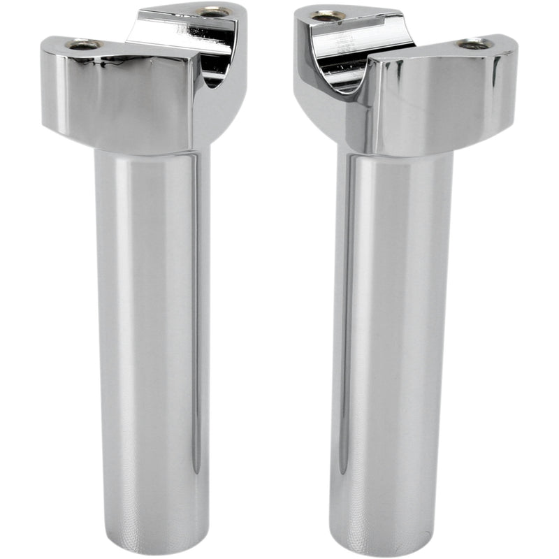 DRAG SPECIALTIES 0602-0400 Forged Aluminum Handlebar Risers straight - 5-1/2" - chrome