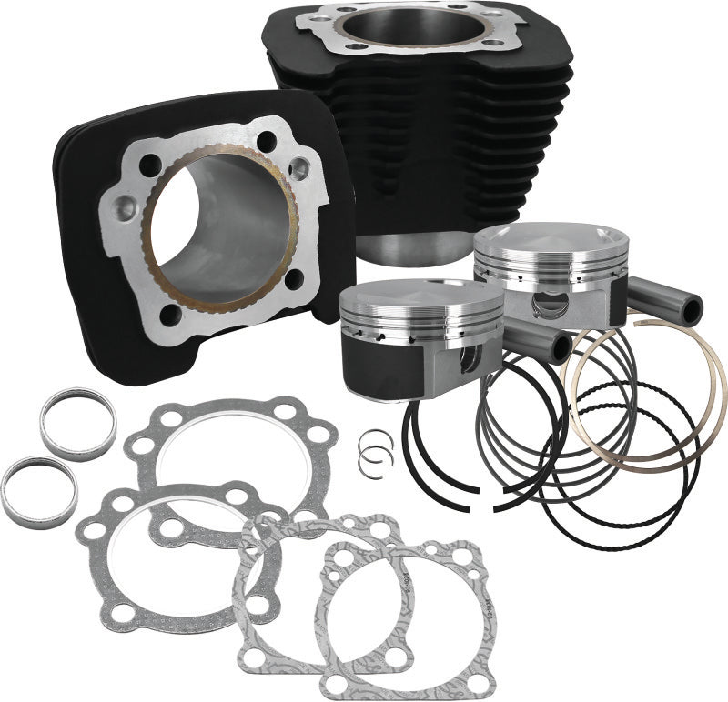 S&S Cycle 910-0691 86-21 Sportster Models 1250cc Conversion Kit - Wrinkle Black - Photo - Primary