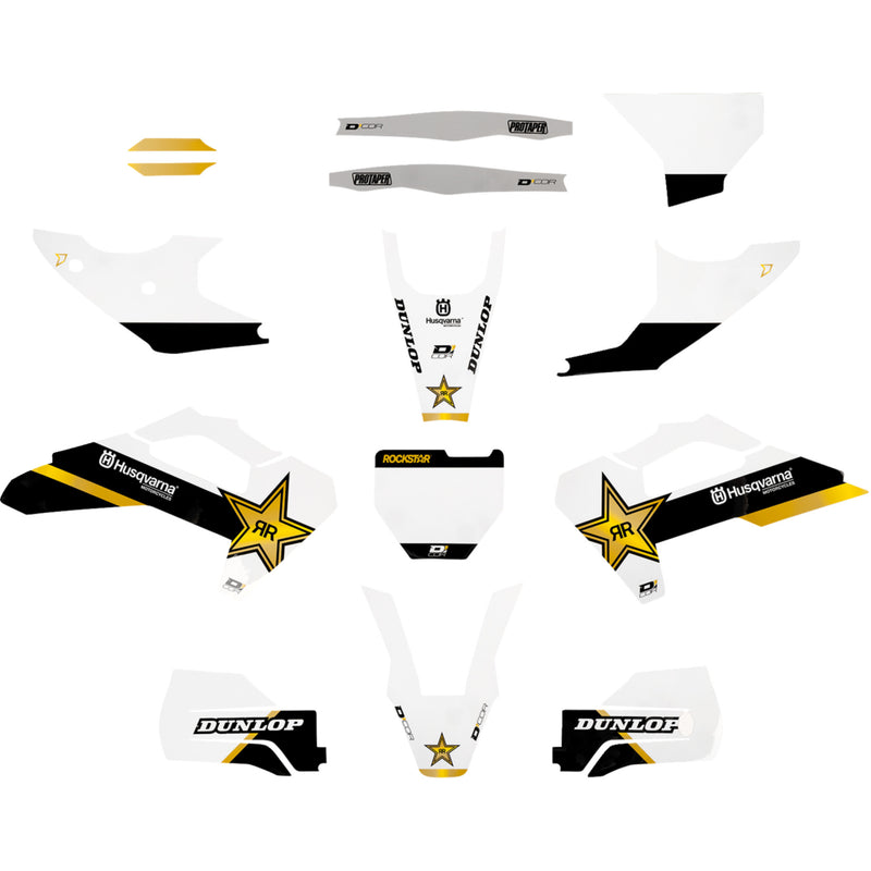D'cor Visuals Graphic Kit - 20-70-406 Husqvarna Dirt Bikes 2025-2026