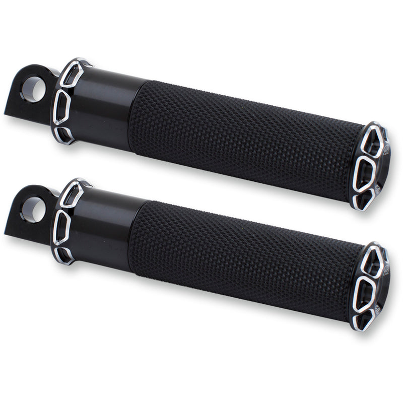 ARLEN NESS 1620-1097 07-929 Fusion Male-Mount Footpegs - Beveled - Black
