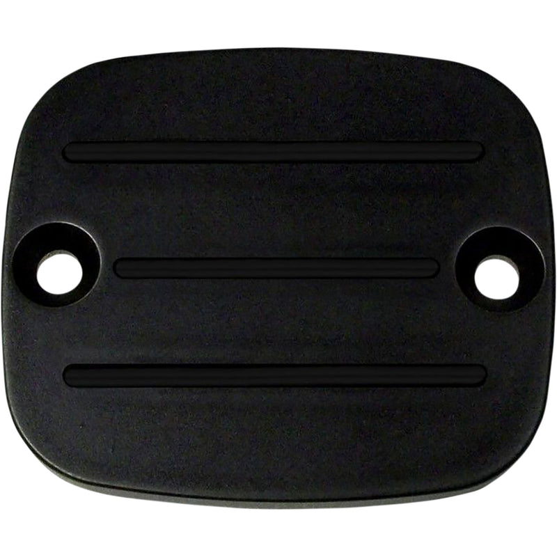Accutronix Master Cylinder Cover With Milled Lines Black - C122-MB For Harley Motorcycles 1996-2008