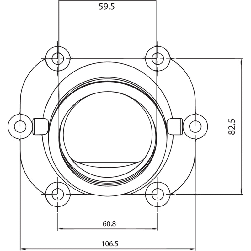 Kimpex Mounting Flange - 104608 Polaris Snowmobiles 2005-2006