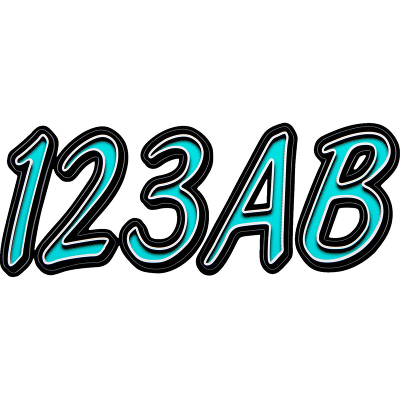 HARDLINE 4320-2555 MTBKG400 Sticker Kit 400 mint/black