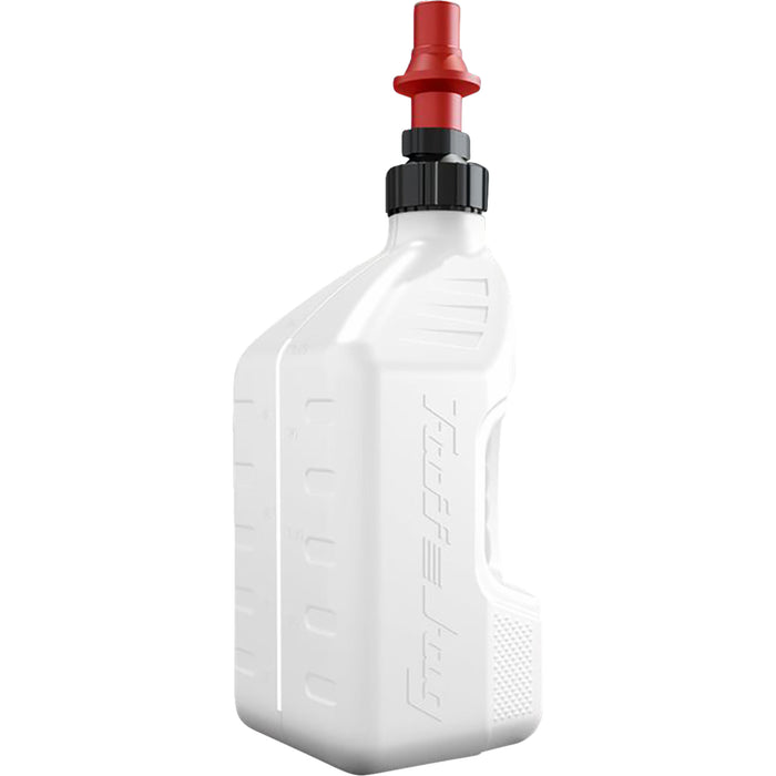 TUFF JUG 3850-0671 WURRVS10 Tuff Jug Container with Ripper Cap Tuff Jug - Container - with View Strip/Ripper Cap - White - 2.7 US gal
