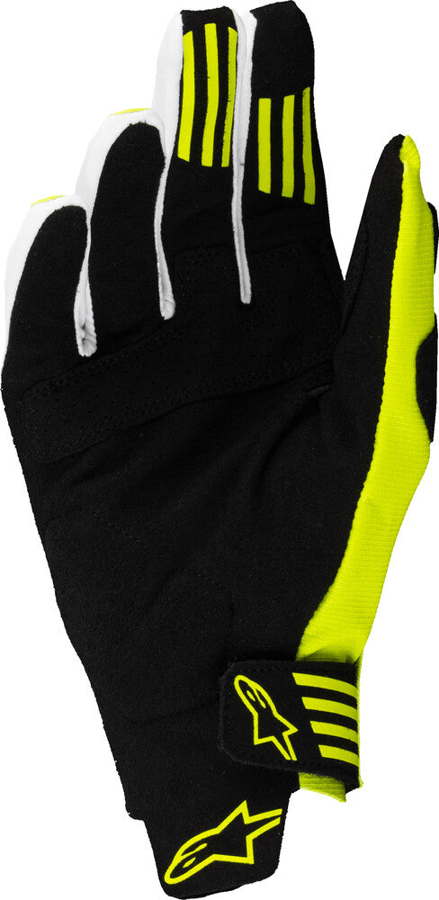 Alpinestars 482-00033M 3560125-155-M TECHSTAR GLOVES BLACK/YELLOW FLUO MD