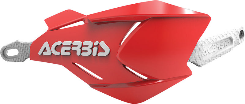 Acerbis X-Factory Handguard RED White - 2634661005 For Husaberg Dirt Bikes 1989-2014 | Beta Dirt Bikes 2008-2018 | Aprilia 450 / 550 2006-2013