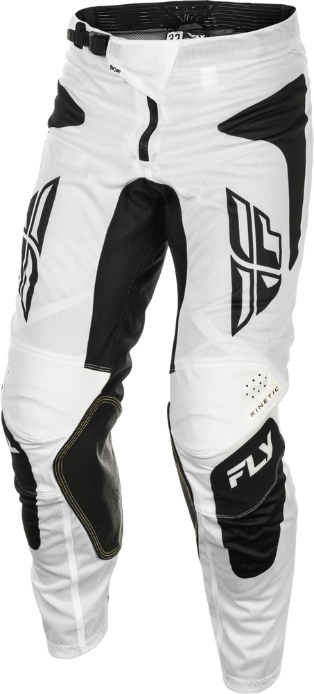 Fly Racing 379-32030 379-32030 KINETIC MESH SYM PANTS WHITE/BLACK SZ 30