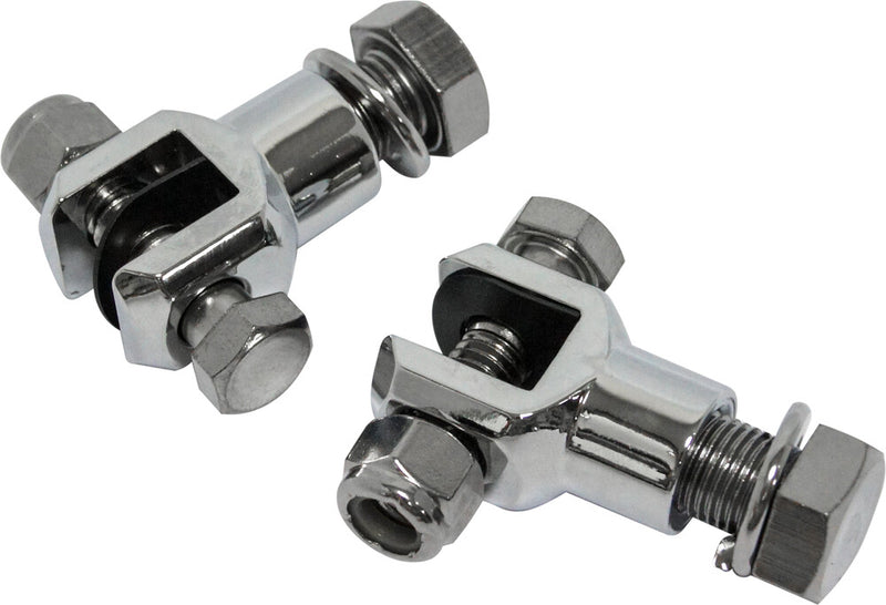 Harddrive 820-1981 30-686C FOOTPEG CLEVIS MOUNTS CHROME 3/8"-24 THREAD