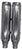 Tab Performance Sportster XL Tip Compatible Exhaust Pipes Chrome Black Slash End Caps, Zombie Baffles - 151-1290-B3-Z For Harley Sportster 2014-2022