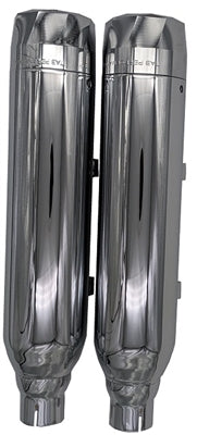Tab Performance Davidson Sportster XL Chrome Tip Slip On Muffler Compatible - 151-1290-C3-2.25 For Harley Sportster 1200 Custom XL1200C 2014-2019