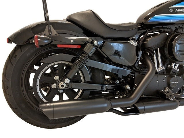 Tab Performance Sportster XL Tip Compatible Exhaust Pipes Black Black Twist End Caps, Zombie Baffles - 151-2290-B4-Z For Harley Sportster 2014-2022