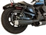 Tab Performance Sportster XL Tip Compatible Exhaust Pipes Black Chrome Twist End Caps, Zombie Baffles - 151-2290-C4-Z For Harley Sportster 2014-2022
