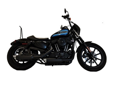 Tab Performance 151-2290-C3-Z 14 -Up Harley Davidson Sportster XL Black Tip Slip On Muffler Compatible Exhaust Pipes with Zombie Baffles (Loud) and Chrome Billet Aluminum Slash Cut End Caps