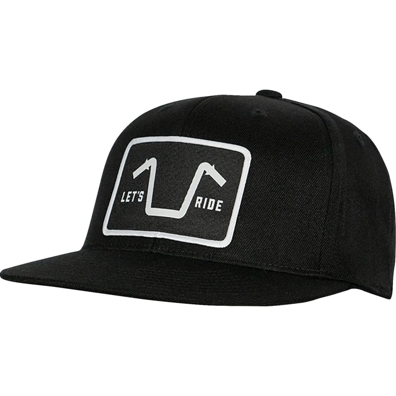 AMERICAN BIKER 2501-4381 ABBHANDLEBAR05H12BKS Handlebar Society Flexfit® Flatbrim Hat black - small/medium