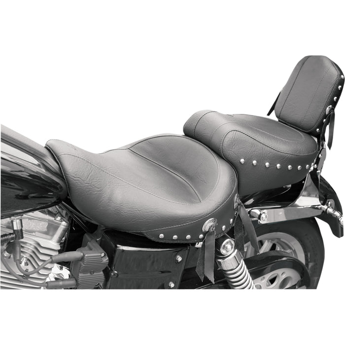 MUSTANG DS-905542 75530 Studded 2-Up Seat - Wide Studded Seat - FXDWG '96-'03