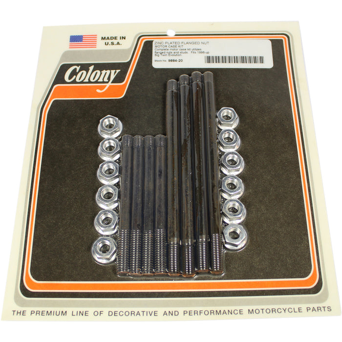 COLONY 2401-1076 9884-20 Motor Case Hardware Kit Bolt Kit - Motor Case - Big Twin/Evolution