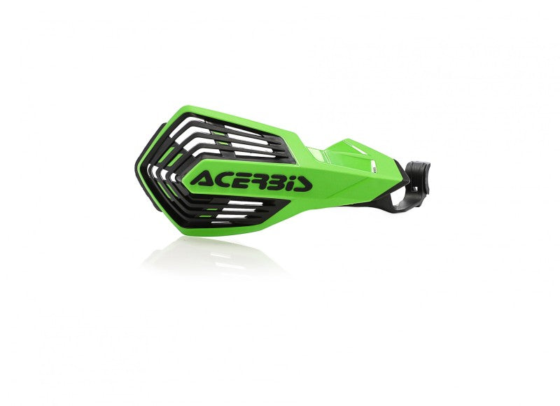 Acerbis 2895631089 09-23 Yamaha/ 15-20 Kawasaki/ 16-23 Suzuki/ 21-23 Fantic K-future Handguard - Green/white - Photo - Primary