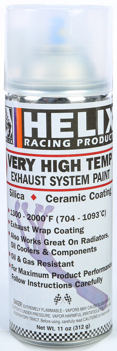 Helix 78-7265 165-1150 VERY HIGH TEMP EXHAUST SYSTEM PAINT SATIN CLEAN 11OZ