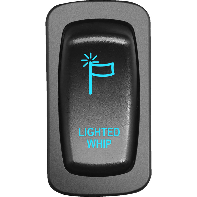 MOOSE OFFROAD 2106-0597 WHP-CAR-B Low-Profile Switch Switch - Whip Light - Blue