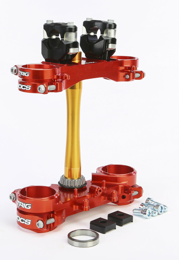 Xtrig Rocs Tech Clamps RED Honda 22MM - 501330101401 Honda CRF450R / CRF250R 2021-2026