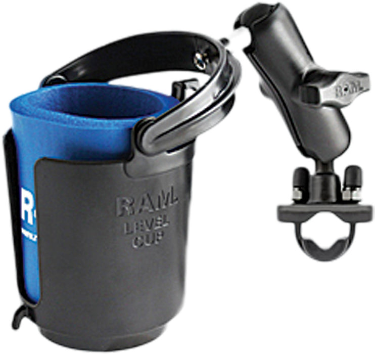Ram Mounts 71-7022 RAM-B-132R SELF-LEVELING CUP HOLDER & COZY W/ZINC COATED U-BOLT BASE