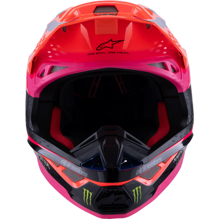 ALPINESTARS Supertech M10 Deegan Monster MIPS® Helmet - Gloss Orange Fluo/Purple/Pink Fluo