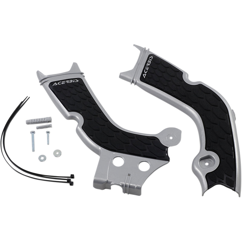 ACERBIS 0505-1721 2736331015 X-Grip Frame Guards silver/black - honda