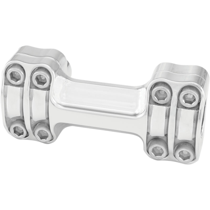 RSD 0602-0704 0208-2103-CH Nostalgia One-Piece Handlebar Riser - Risers - Nostalgia - Four Bolt - 1" - Chrome