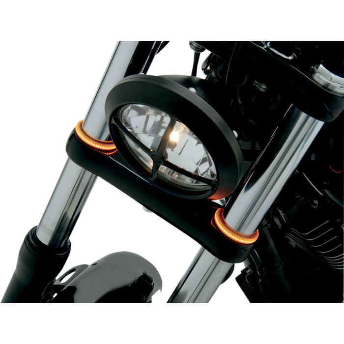 CUSTOM DYNAMICS 2040-0951 TW39AS TruWRAPZ® 360 Degree LED Fork Lights WRAPZ® Fork Lights - 39 mm - Smoke Lens