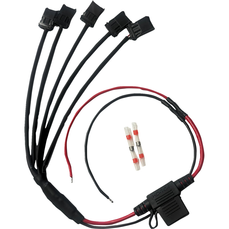 CUSTOM DYNAMICS 2050-0593 SD-OR-FOG-HARN Shark Demon® Fog Light Wire Harness multi-light 5-to-1