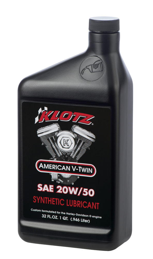 Klotz Oil Synthetic Lubricant 20W50 1QT - KH-2050 For Harley Motorcycles 1984-2006
