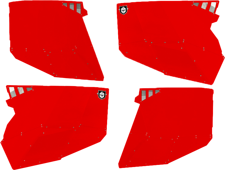 Pro Armor Stealth Door Alluminum Skins RED POL - P144228RD-293 Polaris RZR 2014-2021