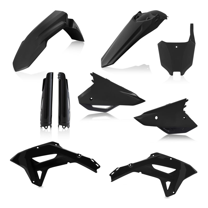 Acerbis Plastic Kit Full Honda Black - 2861800001 Honda CRF450RX / CRF250RX 2021-2024