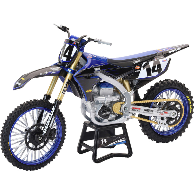 NEW RAY TOYS 7001-0037 58333 Yamaha Factory Race Team Bike dylan ferrandis - 1:12 scale - blue/black