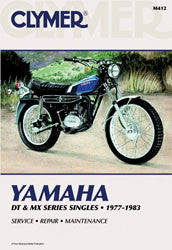 Clymer Repair Manual Yamaha DT&MX - CM412 Yamaha Dirt Bikes 1977-1983