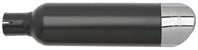 Tab Performance Street Tip Compatible Slip-On Exhaust Black Black Straight Tips, 2.25" Louvered Baffles - 161-2209-B2-2.25 For Harley Street 2014-2020